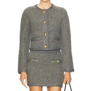 NEW RONNY KOBO dawn cardigan in slate gray